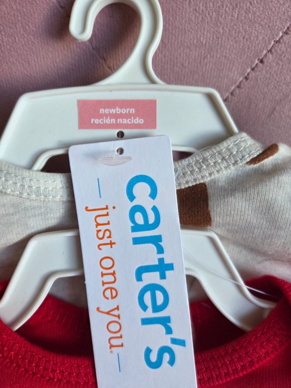 Carter's My First Christmas" 2-Pack Long Sleeve Bodysuits - NB - Picture 3 of 3